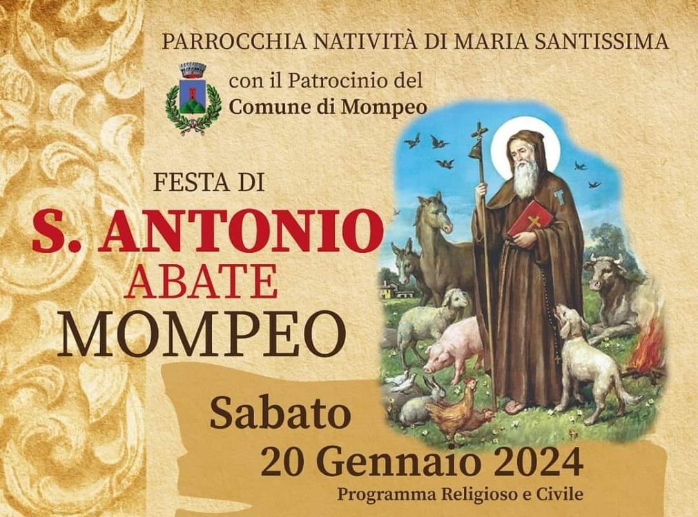Sant Antonio Protettore Degli Animali A Mompeo festa di Sant’Antonio Abate protettore degli animali – Tesori