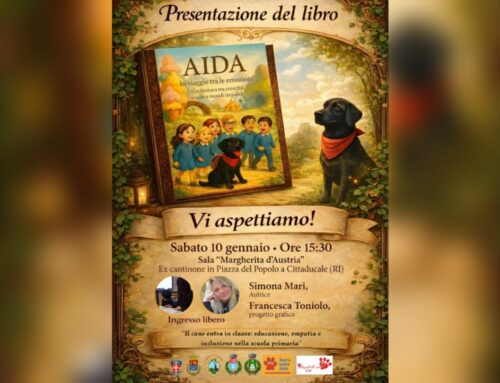 Il 10 gennaio a Cittaducale presentazione del libro “Aida, in viaggio tra le emozioni”. Sarà presente anche Tesori a quattro zampe