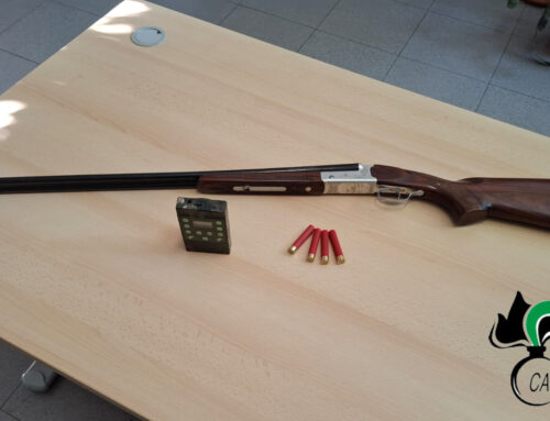 Cacciava con mezzi non consentiti a Larghetto Piani Poggio Fidoni: sequestrato richiamo acustico elettromagnetico