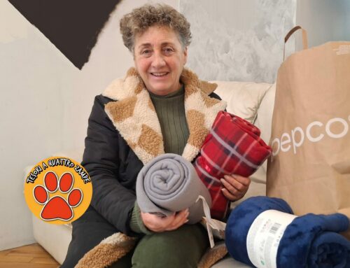 Tesori a quattro zampe consegna al Rifugio Pasqualina & Friends le coperte donate dalla Cooperativa Levante